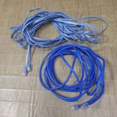 LANケーブル 5m 15m 2本セット まとめ ツメ有