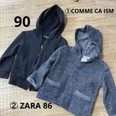 COMME CA ISM 90 &ZARA KNIT WEAR86 セット