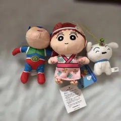 クレヨンしんちゃん ぬいぐるみ マスコット 3種セット