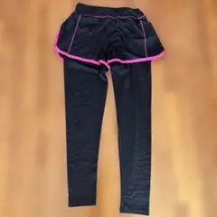 ショートパンツ付レギンス ヨガパンツ　スカート付きレギンス　トレーニングパンツ