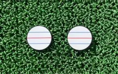 ❸透明【青ラインver】[3本線]オデッセイ2ballターゲットラインシール