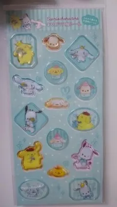 サンリオ　すりガラス風シール