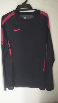Nike 長袖シャツ M ブラック サッカー プラクティス ジョギング バスケ