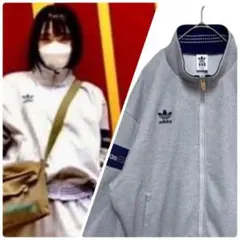 ◯adidas ジャージ グレー デサント製 アユニD着用 S 90s 古着