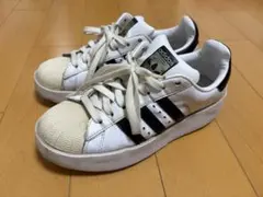 アディダス スーパースター 厚底 スニーカー　23.5cm