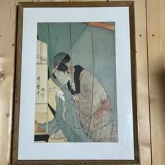 喜多川歌麿 浮世絵 美人画　松葉屋瀬川 木版画　額装品 喜多川歌麿 浮世絵 美人画 松葉屋瀬川 木版画 額装品 - メルカリ