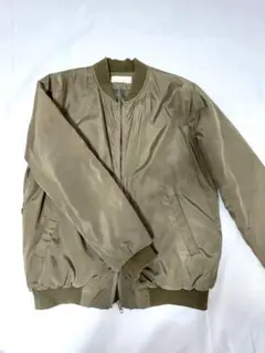 カジュアルブルゾン　M１タイプ　オリーブ カーキ　ジッブアップ　ボンバージャケ
