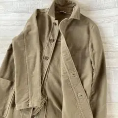ARMEN アーメン フランス製 カーキ ベージュ ステンカラー ワークコート
