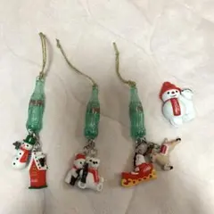 コカコーラ クリスマスオーナメント キーホルダー 4点セット