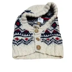 ガイジンメイド フード ウォーマー ニット フェアアイル柄