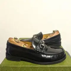 美品　GUCCI　ホースビットローファー　黒　8 1/2