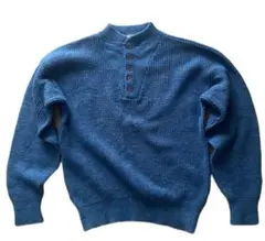 激レア80s L.L.Bean ヘンリーネックニットセーター XLサイズusa製