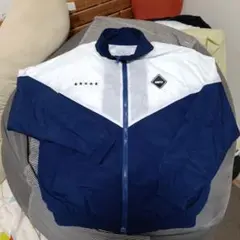 AMTY ナイロンジャケット ネイビー/ホワイト