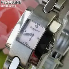 【激レア】PEQUIGNET ペキニエ ぺキネ バングル ブレスレット 腕時計 PEQUIGNET 腕時計 ブレスレット クオーツ 3511 白系盤 【中古