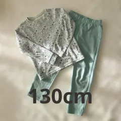 ユニクロ エアリズム ルームウェア 130 セット 花柄 キッズ