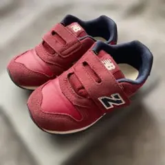 【美品】15.5 New Balance 373 赤 ネイビー キッズシューズ