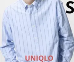 UNIQLO オックスフォード　オーバーサイズシャツ　ストライプ