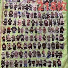 LABUBU風シートステッカー 218枚セット