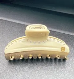 アレクサンドルドゥパリ シュシュ ベージュ ビジュー ラインストーン