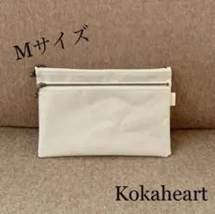 再販☆Mサイズ☆母子手帳&予防接種手帳&お薬手帳☆ダブルファスナーポーチ☆北欧風