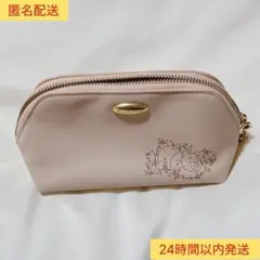 サマンサタバサ　くまのプーさんコレクション　ポーチ　ピンクベージュ　美品のサムネイル
