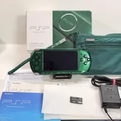 【極美品‼︎】SONY PSP-3000 スピリティッドグリーン 箱ポーチ付セット