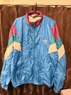 adidas ナイロンジャケット 銀タグ　90s 古着