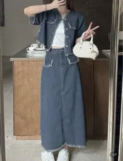 葵様　デニム セットアップ