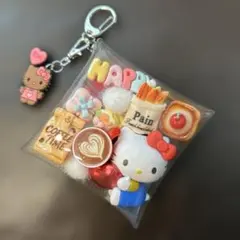 ガチャ詰めポーチ　ハッピー白猫♡