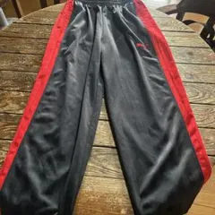 PUMA プーマジョガージャージスウェットパンツネイビー/レッドラインLサイズ