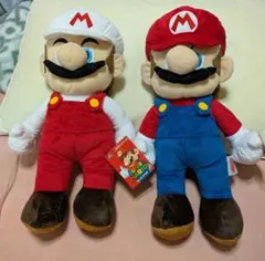 マリオ＆ファイヤーマリオ ぬいぐるみ 2体セット