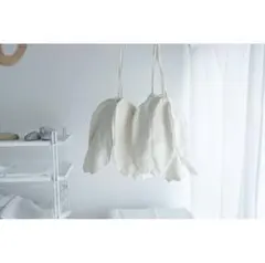 【conocone】チューリップバッグ ナチュラル ホワイト【新品・未使用品】