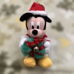 ディズニー＊ミッキーマウス サンタぬいぐるみ 約15cm