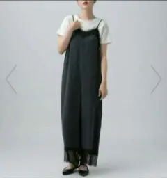 【未使用】LEPSIM レースキャミサロペット チャコールのサムネイル