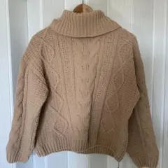 INGNI ベージュ ケーブルニット タートルネック新品未使用