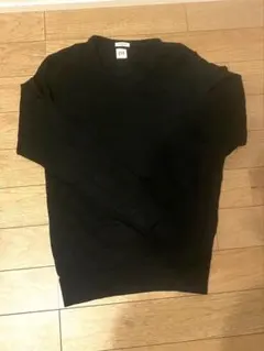 GAP ブラック Vネック メリノウールセーター