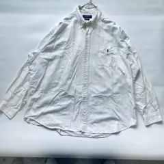 ラルフローレン BIGシャツ ホワイト XXL ボタンダウン オックスフォード