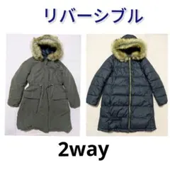 美品　トップバリュ ダウンジャケット リバーシブル2way　ダウンコート　L