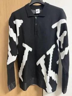 NIKE ニットポロシャツ ブラック M 着用1回のみ