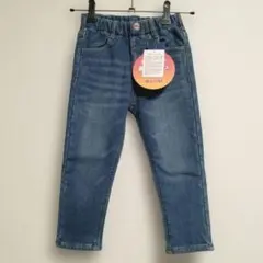 EDWIN　エドウィン　デニムパンツ　ジーパン　フリースパンツ　ネイビー　100