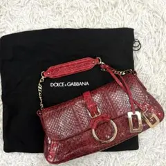 定価252000円♡ドルチェ＆ガッバーナ ストーン プリーツ がま口バッグ