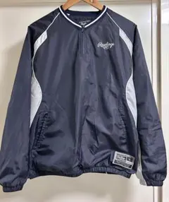 Rawlings ネイビー　Vジャン　中綿入　L