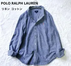 専用！✳︎POLO RALPH LAUREN コットンリネンギンガムチェックシャツ