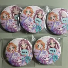 名探偵プリキュア 極楽湯 明智あんな 小林みくる ポチタン 缶バッジ