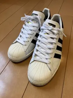 【美品】adidas SUPERSTAR White Black G61070