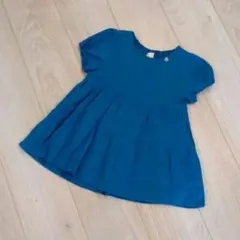 プティマイン　楊柳チュニック　ブルー