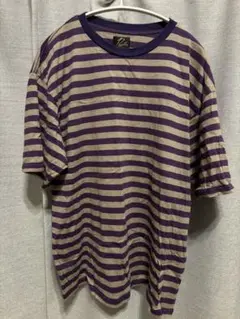 NEEDLES ボーダー　Tシャツ　紫