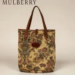 Mulberry /マルベリー トートバッグ キャンバス 花柄刺繍 K16のサムネイル