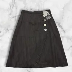 【新品】マーガレットハウエル Aライン ラップスカート ひざ下丈 ウール シェルのサムネイル