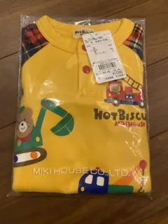 ミキハウス ホットビスケッツ トレーナー 長袖 はたらくくるま 車【80】新品